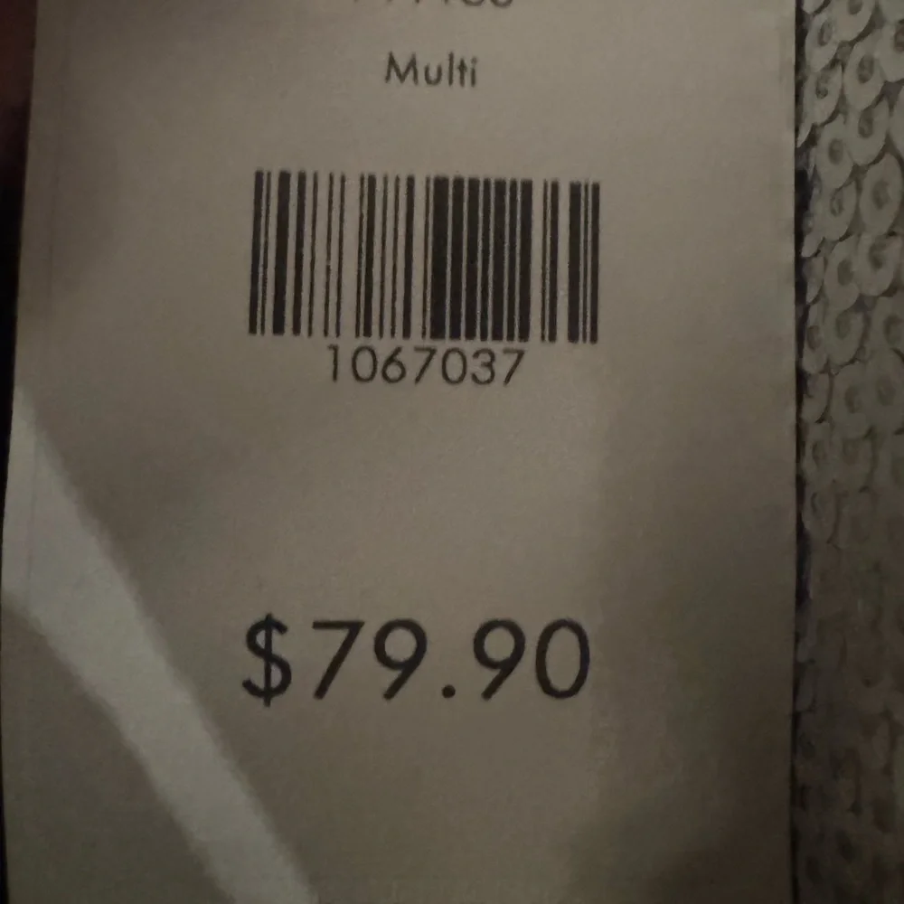 AKIRA Sequin Flare Pants Silver Gold Disco Festival Bell Bottom NWT - Picture 6 of 6